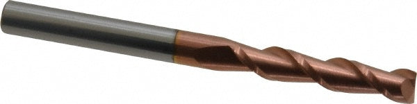 Accupro 07770522 Square End Mill 1/4'' Dia, 1-1/4'' LOC, 1/4'' Shank Dia, 3'' OAL, 2 Flutes, Solid Carbide