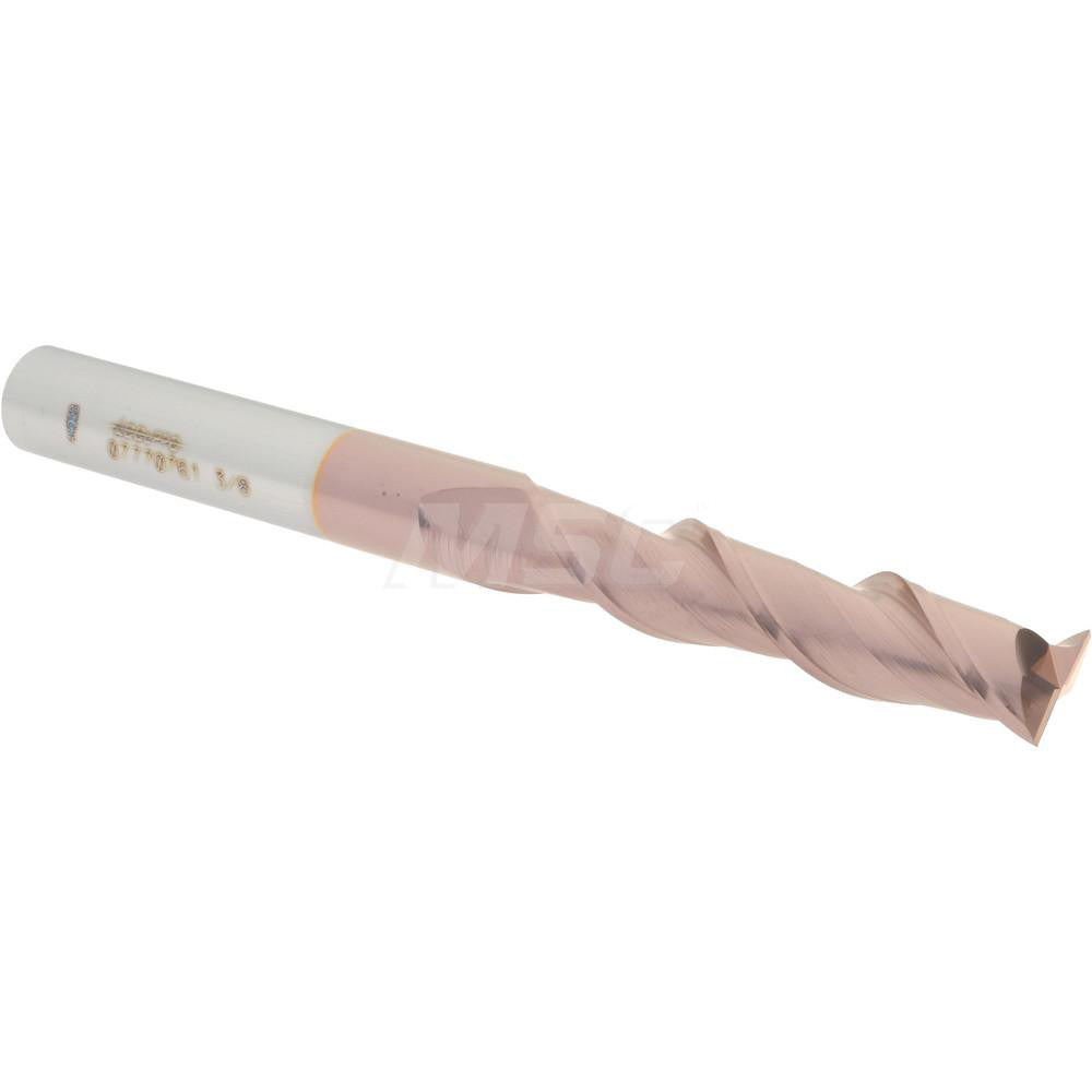 Accupro 07770761 Square End Mill 3/8'' Dia, 1-3/4'' LOC, 3/8'' Shank Dia, 4'' OAL, 2 Flutes, Solid Carbide