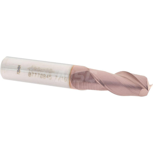 Accupro 07770845 Square End Mill 7/16'' Dia, 1'' LOC, 7/16'' Shank Dia, 2-3/4'' OAL, 2 Flutes, Solid Carbide