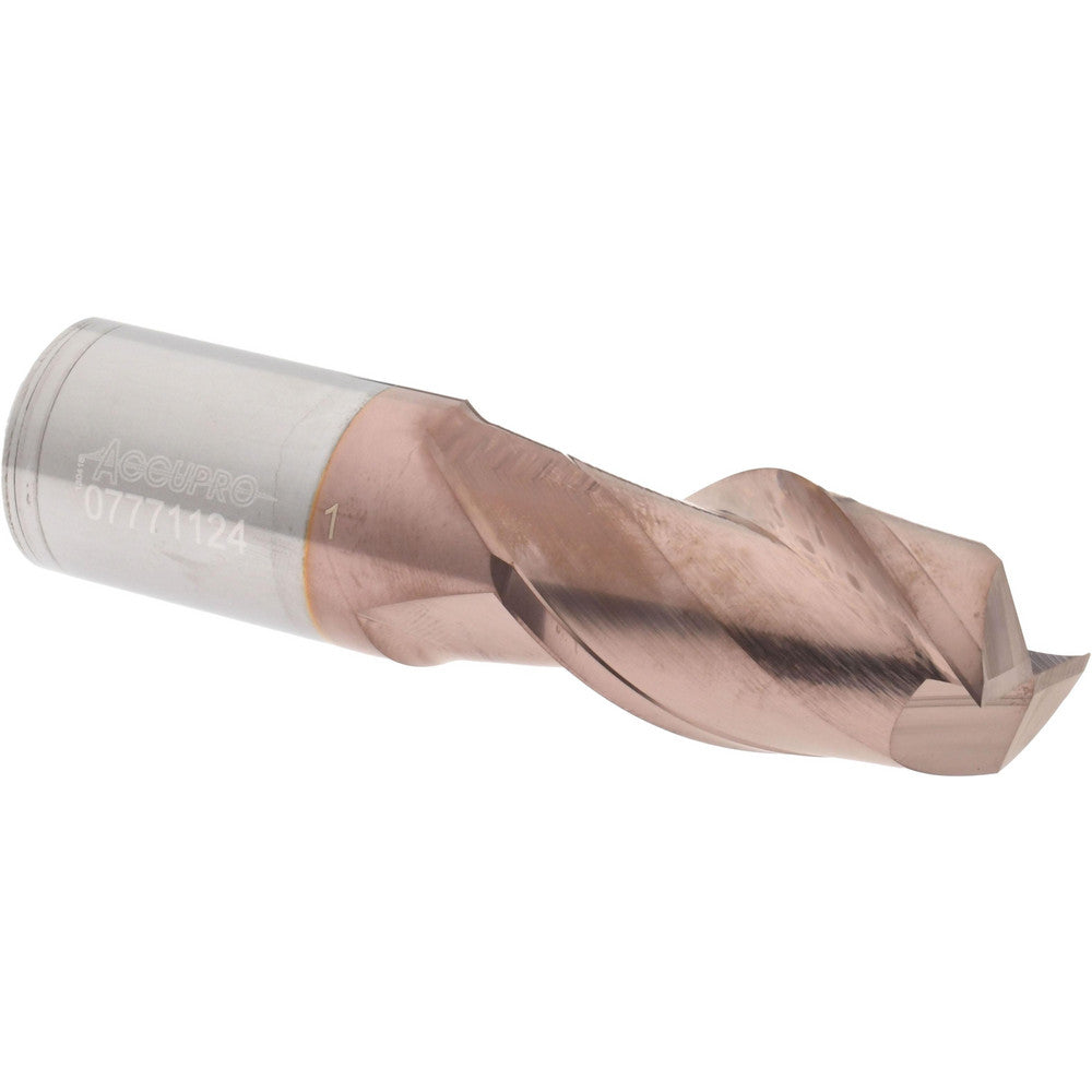 Accupro 07771124 Square End Mill 1'' Dia, 1-3/4'' LOC, 1'' Shank Dia, 4'' OAL, 2 Flutes, Solid Carbide