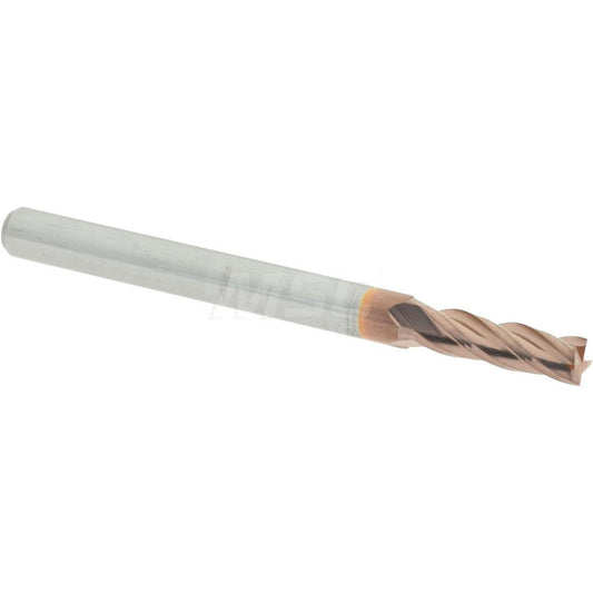Accupro 07771231 Square End Mill 7/64'' Dia, 3/8'' LOC, 1/8'' Shank Dia, 1-1/2'' OAL, 4 Flutes, Solid Carbide