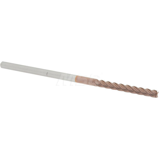 Accupro 07771280 Square End Mill 1/8'' Dia, 1'' LOC, 1/8'' Shank Dia, 3'' OAL, 4 Flutes, Solid Carbide