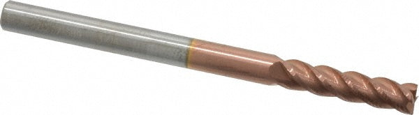 Accupro 07771389 Square End Mill 3/16'' Dia, 3/4'' LOC, 3/16'' Shank Dia, 2-1/2'' OAL, 4 Flutes, Solid Carbide
