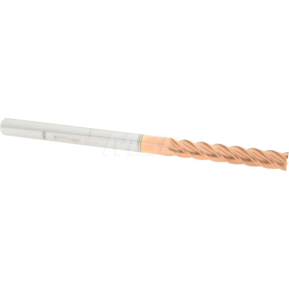 Accupro 07771405 Square End Mill 3/16'' Dia, 1-1/8'' LOC, 3/16'' Shank Dia, 3'' OAL, 4 Flutes, Solid Carbide