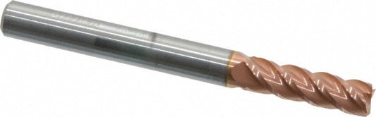 Accupro 07771470 Square End Mill 15/64'' Dia, 3/4'' LOC, 1/4'' Shank Dia, 2-1/2'' OAL, 4 Flutes, Solid Carbide