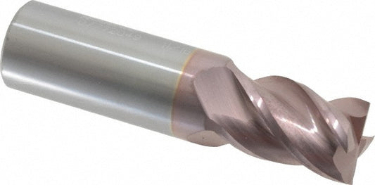Accupro 07772049 Square End Mill 11/16'' Dia, 1'' LOC, 3/4'' Shank Dia, 3'' OAL, 4 Flutes, Solid Carbide