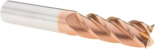 Accupro 07772080 Square End Mill 3/4'' Dia, 2-1/4'' LOC, 3/4'' Shank Dia, 5'' OAL, 4 Flutes, Solid Carbide