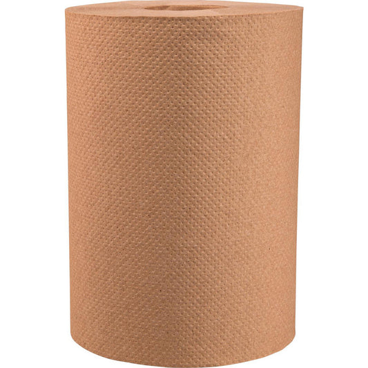 Value Collection NP-12350 EN Paper Towels Form Hard Roll  Container Type Roll  Recycled Fiber Yes  Color Brown  Roll per Case 12  Fits Dispenser Standard Roll Towel Dispensers