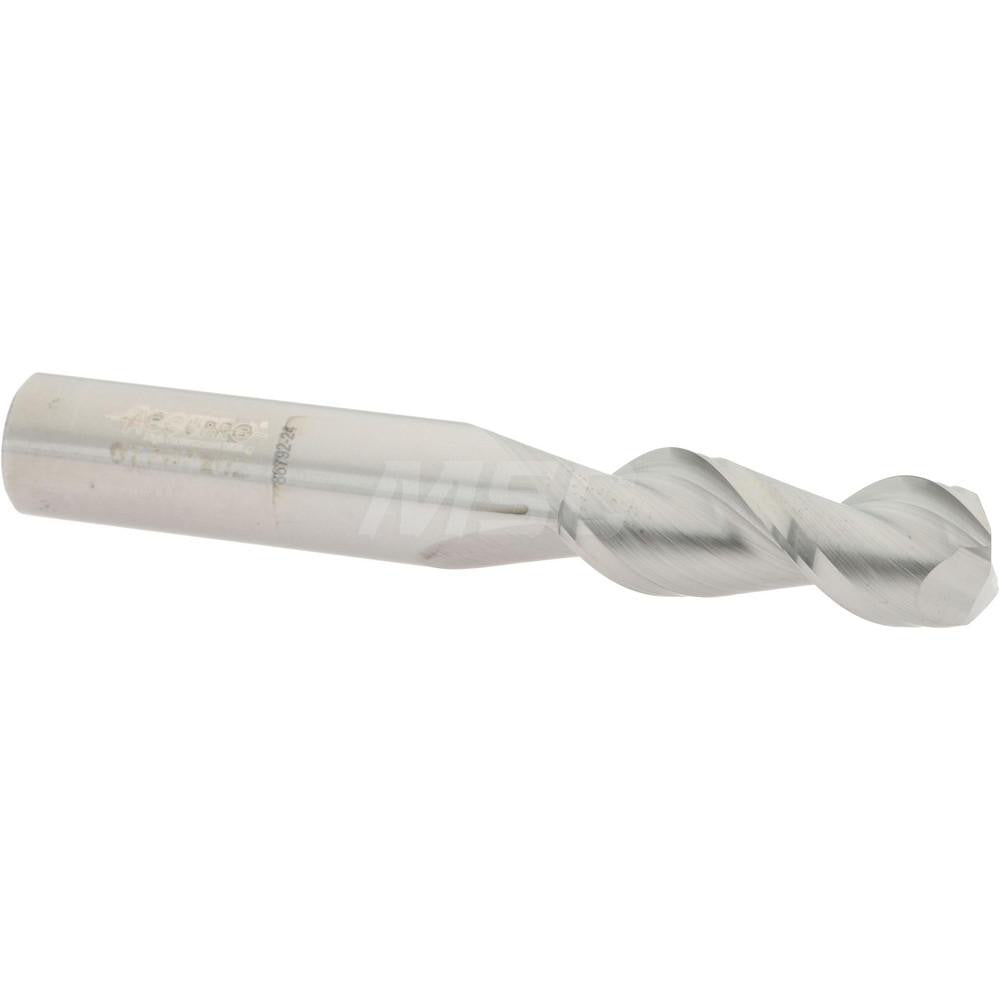 Accupro 313187 Square End Mill 3/8" Dia, 1" LOC, 2 Flute, Solid Carbide