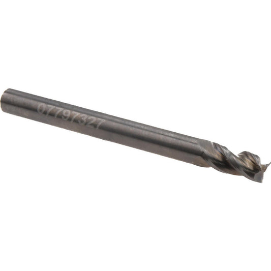 Accupro 314434 Square End Mill 1/8" Dia, 1/4" LOC, 3 Flute, Solid Carbide
