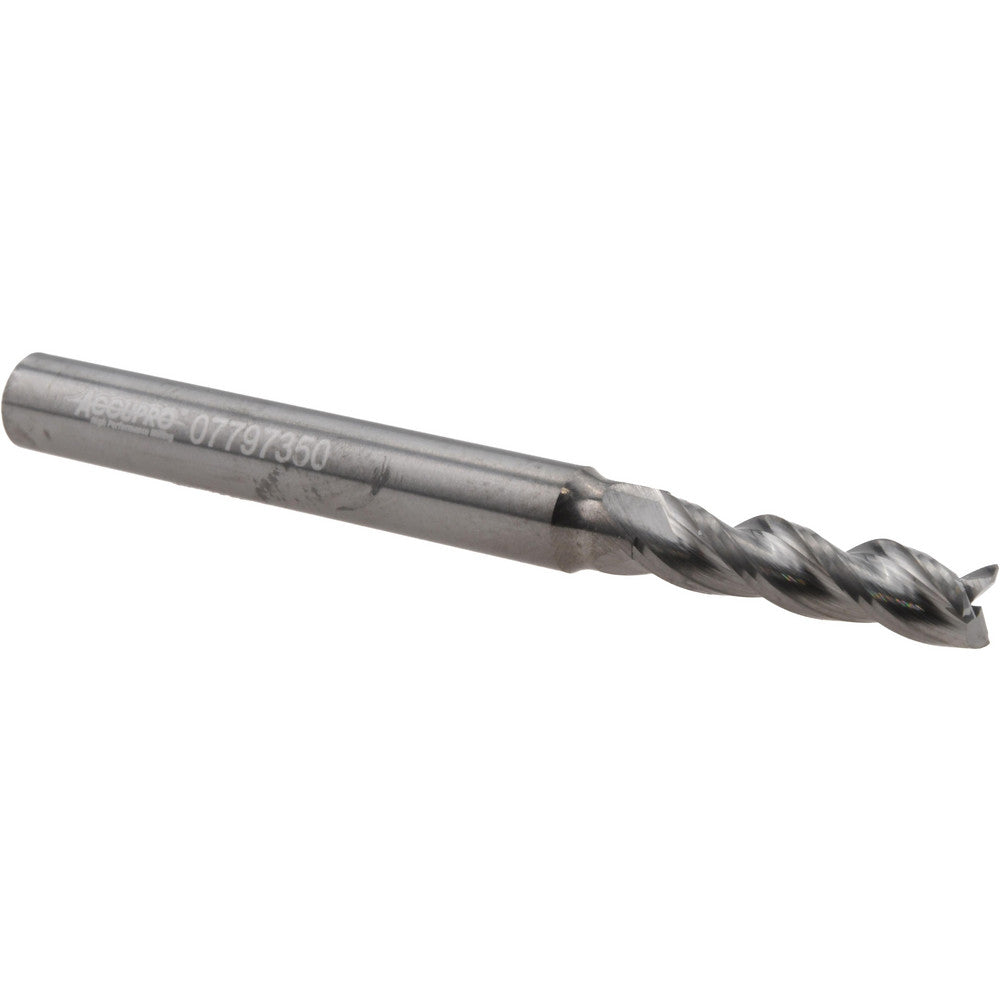 Accupro 314496 Square End Mill 5/32" Dia, 9/16" LOC, 3 Flute, Solid Carbide