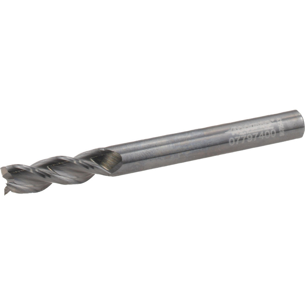 Accupro 314577 Square End Mill 1/4" Dia, 3/4" LOC, 3 Flute, Solid Carbide