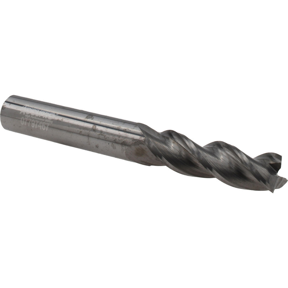 Accupro 314749 Square End Mill 3/8" Dia, 1-1/4" LOC, 3 Flute, Solid Carbide