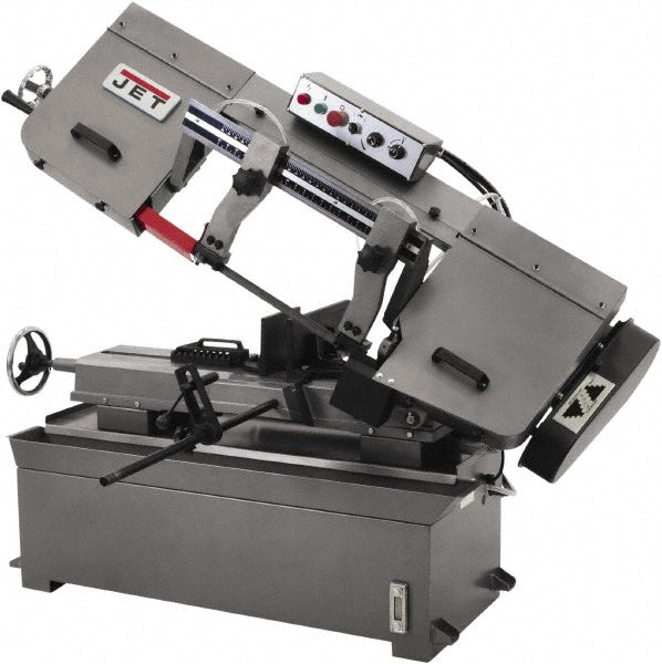 Jet 414473 Horizontal Bandsaw 10 x 18" Rectangular, 10" Round Capacity, Step Pulley & Variable Speed Pulley Drive