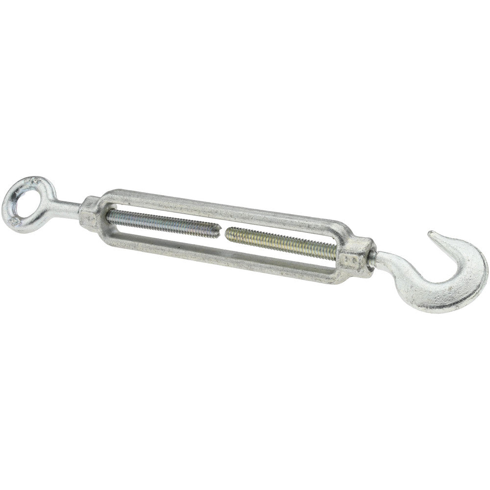 Cleveland-City Forge Inc 10804 400 Lb Load Limit, 1/4" Thread Diam, 4" Take Up, Steel Hook & Eye Turnbuckle