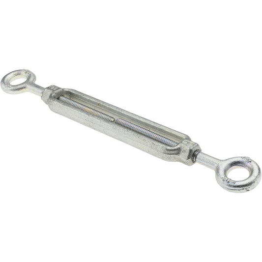Cleveland-City Forge Inc 10704 500 Lb Load Limit, 1/4" Thread Diam, 4" Take Up, Steel Eye & Eye Turnbuckle