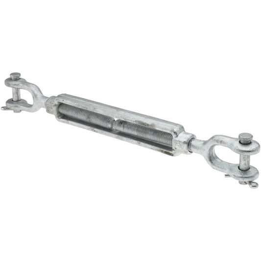 Edward W. Daniel Co 11116 2,200 Lb Load Limit, 1/2" Thread Diam, 6" Take Up, Steel Jaw & Jaw Turnbuckle