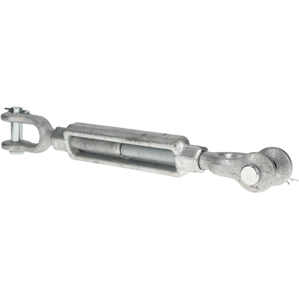 Edward W. Daniel Co 11140 5,200 Lb Load Limit, 3/4" Thread Diam, 6" Take Up, Steel Jaw & Jaw Turnbuckle