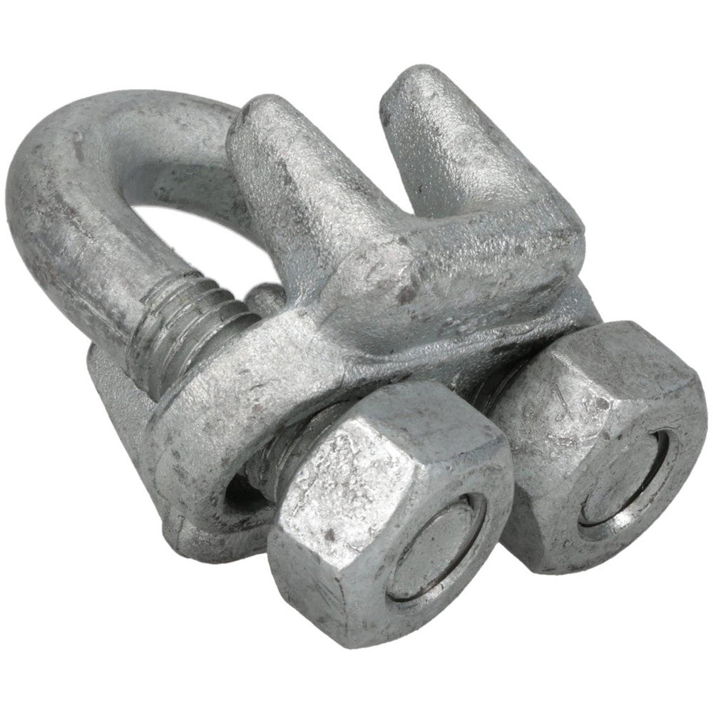 Chicago Hardware & Fixture 23485-6 Wire Rope Clip 7/16" Rope Dia, Forged Steel