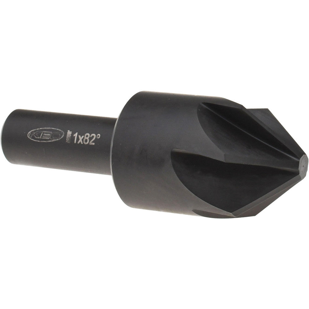 Keo 919-000-356 Countersink 1" Head Dia, 82.00 deg Included Angle, 6 Flute, High-Speed Steel, Right Hand Cut