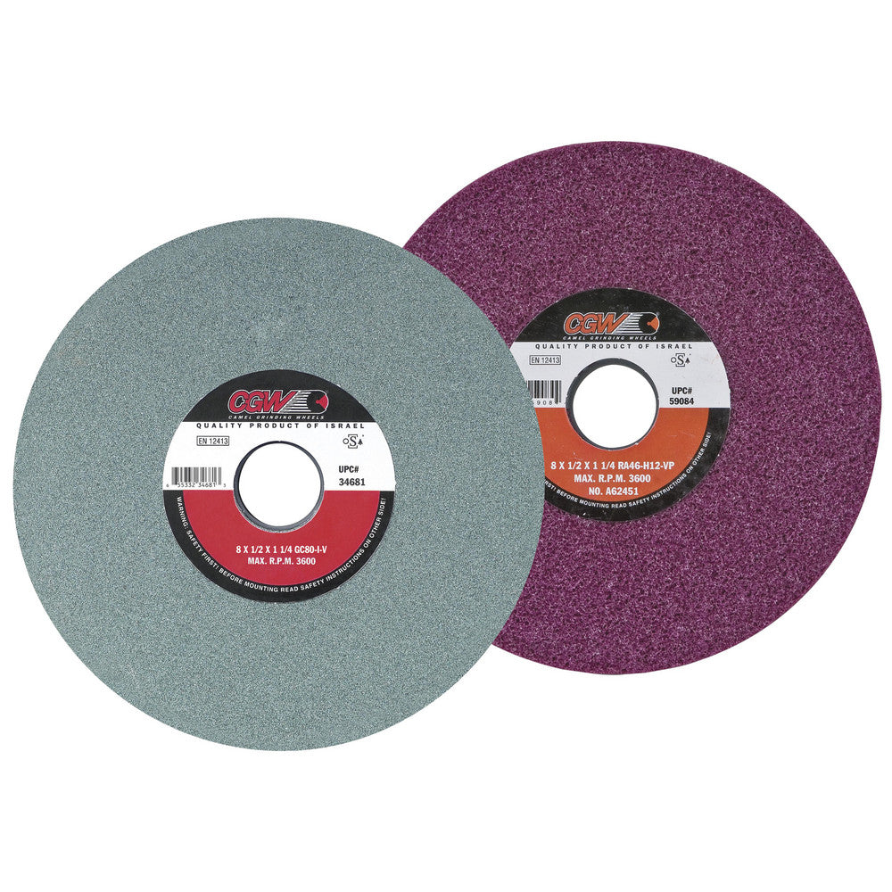 CGW Abrasives 34653 Surface Grinding Wheel 7" Dia, 1" Thick, 1-1/4" Hole, 60 Grit, J Hardness