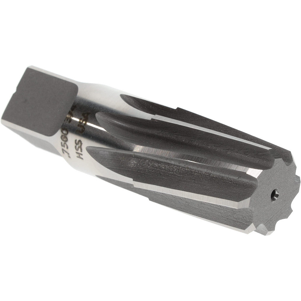 Titan USA TR97654 Taper Pipe Reamers Pipe Size (Inch) 3/4 Pipe Size (Decimal Inch) 0.7500 Small End Diameter (Decimal Inch) 0.8760 Reamer Diameter (Decimal Inch) 0.9620 Flute Length (Inch) 1-3/8 Overall Length (Decimal Inch) 3-1/4 Overall Length (Inch) 3-1/4