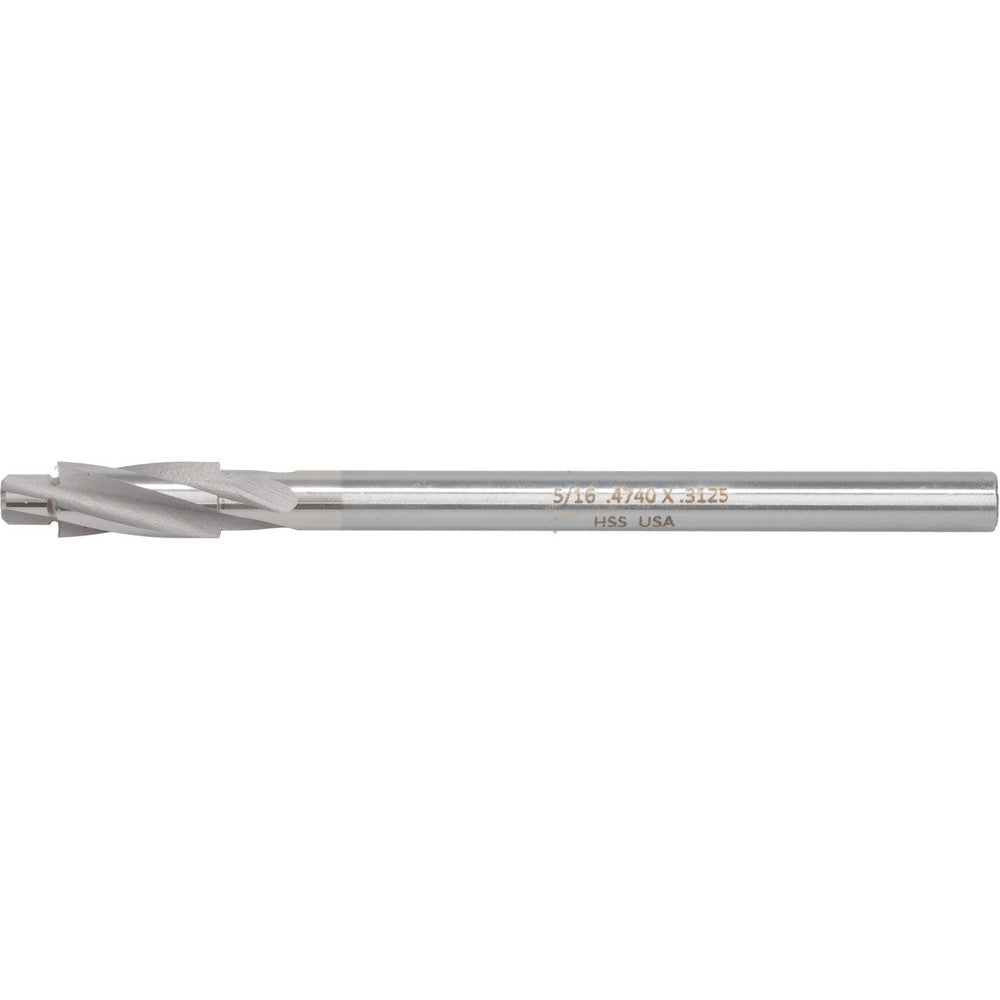 Titan USA TR97476 Solid Pilot Counterbore 0.474" Dia, 5/16" Pilot, 4 Flutes