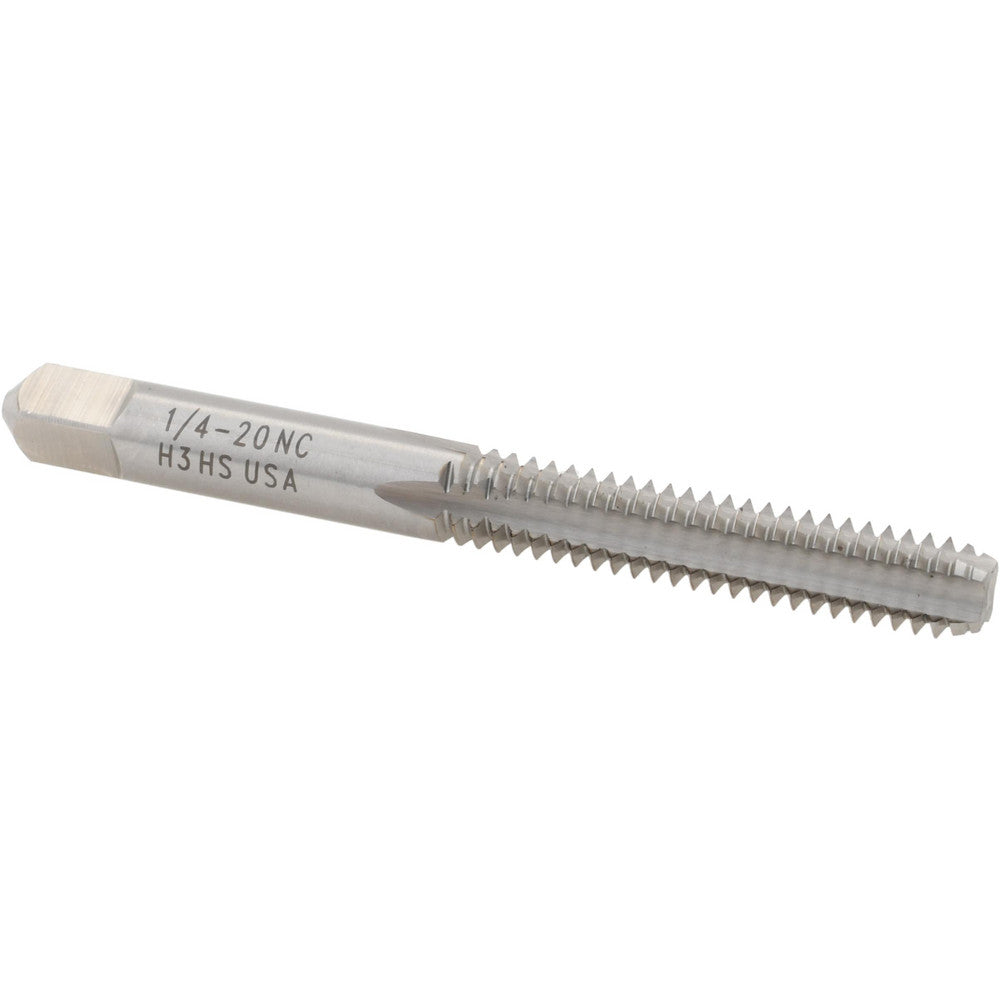 Titan USA TT90325 Straight Flute Tap 1/4-20 UNC, 4 Flute, Bottoming Chamfer, 2B & 3B Class of Fit, High-Speed Steel, Bright/Uncoated Finish