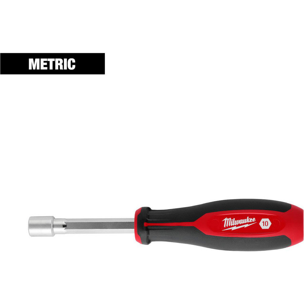 Milwaukee Tool 48-22-2466 Nut Drivers Tool Type Nut Driver  Size (Mm - 4 Decimals) 10.0000  Shaft Type Hollow  Shaft Length 7.5000  Overall Length (Decimal Inch) 7.5000  Handle Type Tri-Lobular