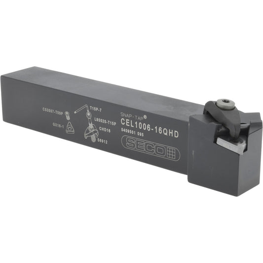 Seco 02462852 Indexable Threading Toolholder External, Left Hand, Uses 1 Inserts, 1 x 1" Shank