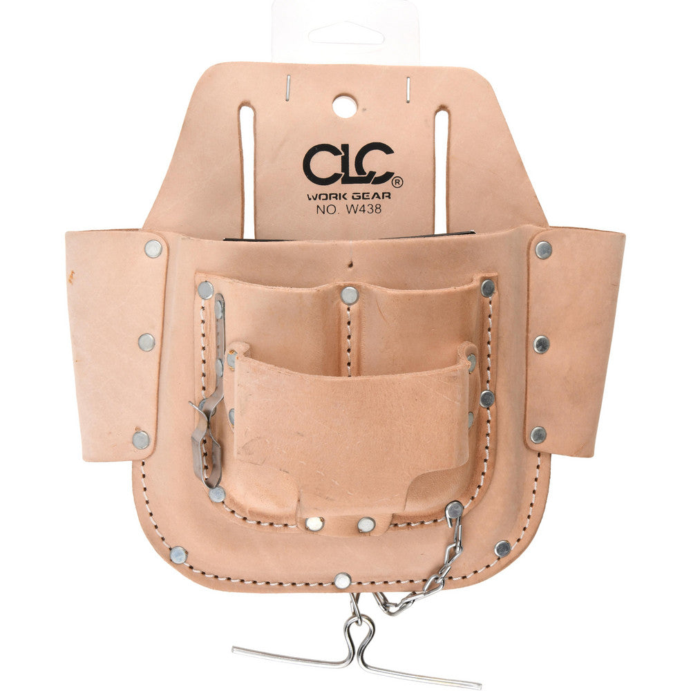 CLC W438 Tool Pouch 6 Pockets, Leather, Natural