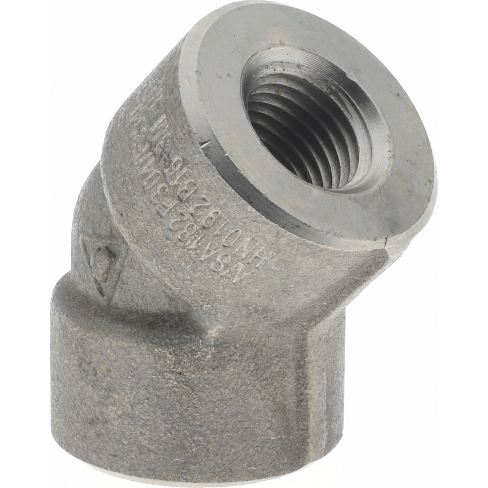 Merit Brass 3402D-04 Pipe 45 deg Elbow 1/4", 304 & 304L Stainless Steel