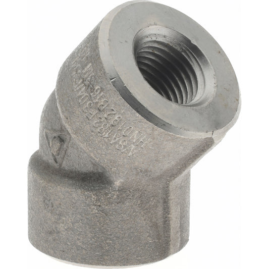 Merit Brass 3402D-04 Pipe 45 deg Elbow 1/4", 304 & 304L Stainless Steel
