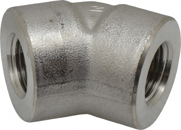 Merit Brass 3402D-08 Pipe 45 deg Elbow 1/2", 304 & 304L Stainless Steel