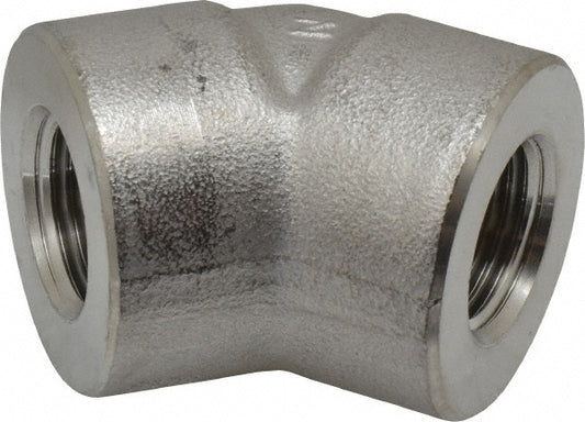 Merit Brass 3402D-08 Pipe 45 deg Elbow 1/2", 304 & 304L Stainless Steel