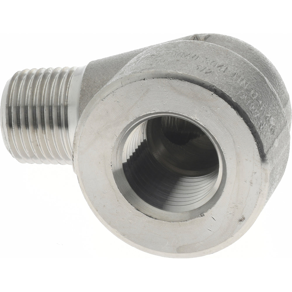 Merit Brass 3403D-08 Pipe 90 deg Street Elbow 1/2", 304 & 304L Stainless Steel