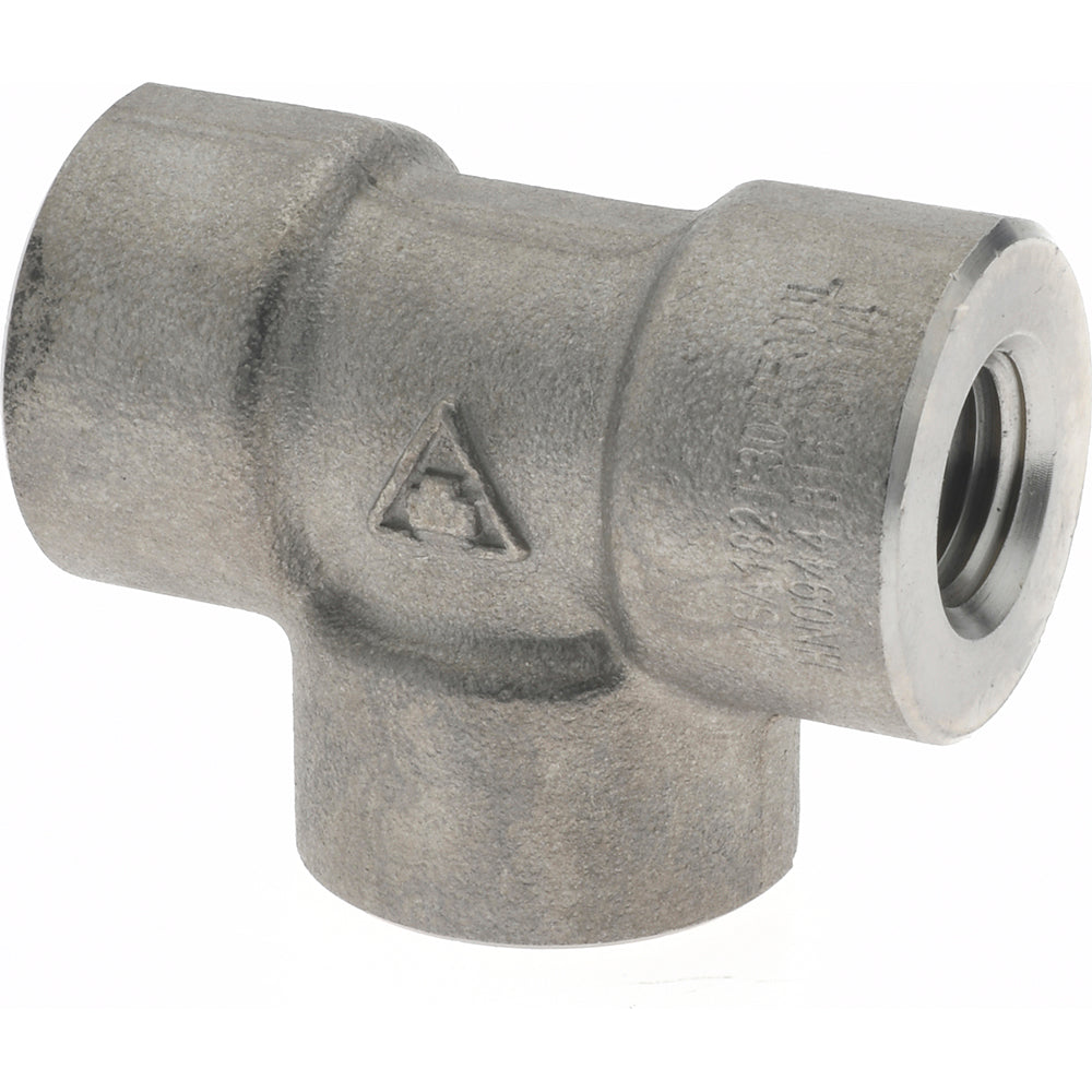 Merit Brass 3406D-04 Pipe Tee 1/4", 304 & 304L Stainless Steel