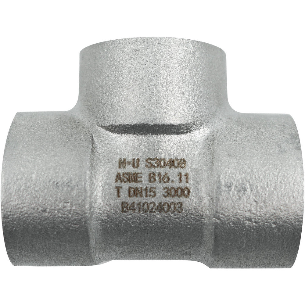 Value Collection LDTFFF  15-NPT-3000 Pipe Tee 1/2" Fitting, 304 & 304L Stainless Steel