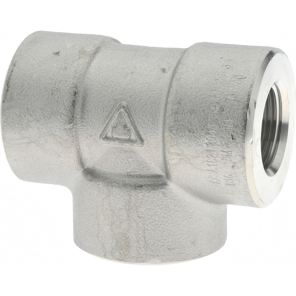 Merit Brass 3406D-12 Pipe Tee 3/4", 304 & 304L Stainless Steel