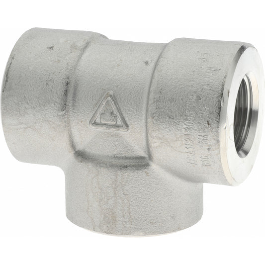 Merit Brass 3406D-12 Pipe Tee 3/4", 304 & 304L Stainless Steel