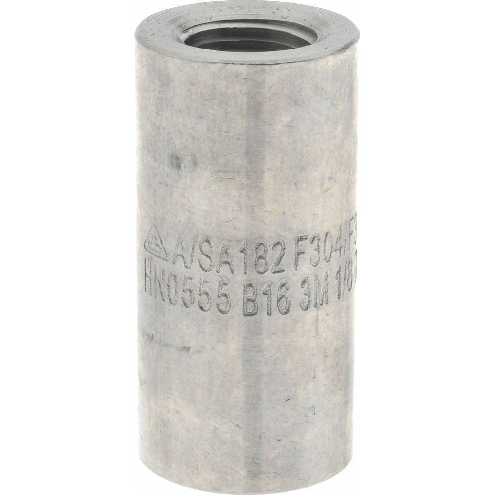 Merit Brass 3411D-02 Pipe Coupling 1/8", 304 & 304L Stainless Steel