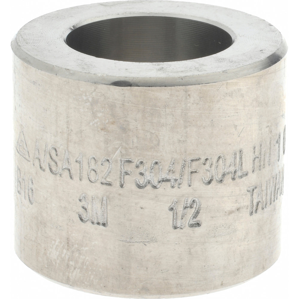 Merit Brass 3411HD-08 Pipe Half Coupling 1/2", 304 & 304L Stainless Steel