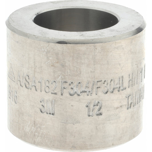 Merit Brass 3411HD-08 Pipe Half Coupling 1/2", 304 & 304L Stainless Steel