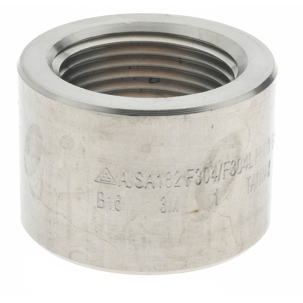 Merit Brass 3411HD-16 Pipe Half Coupling 1", 304 & 304L Stainless Steel