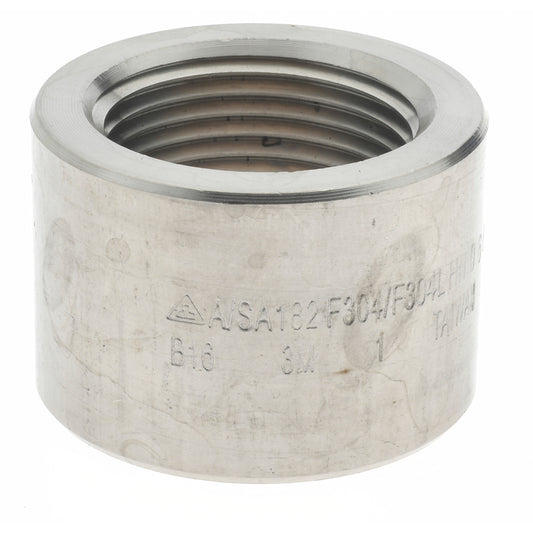 Merit Brass 3411HD-16 Pipe Half Coupling 1", 304 & 304L Stainless Steel