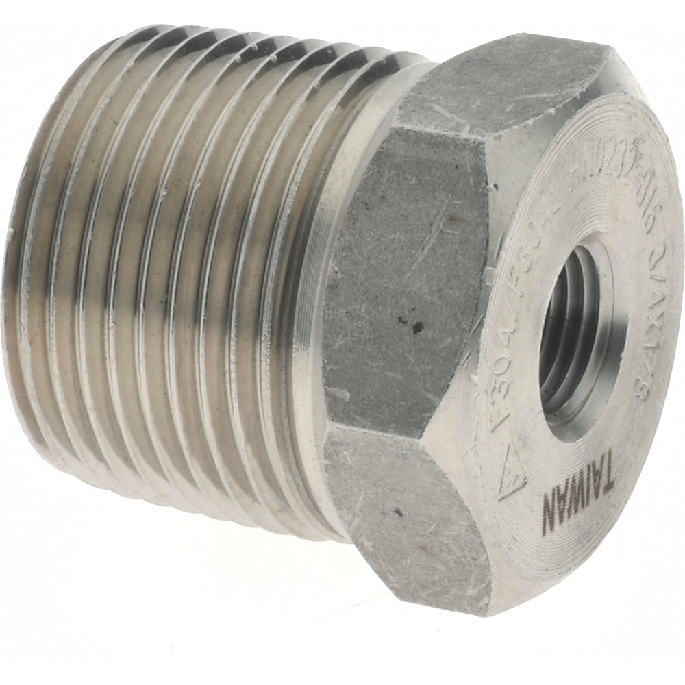Merit Brass 3414D-1202 Pipe Bushing 3/4 x 1/8", 304 & 304L Stainless Steel
