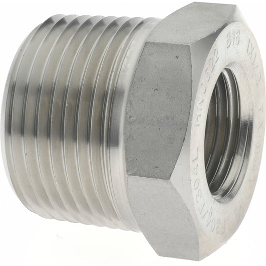 Merit Brass 3414D-1608 Pipe Bushing 1 x 1/2", 304 & 304L Stainless Steel