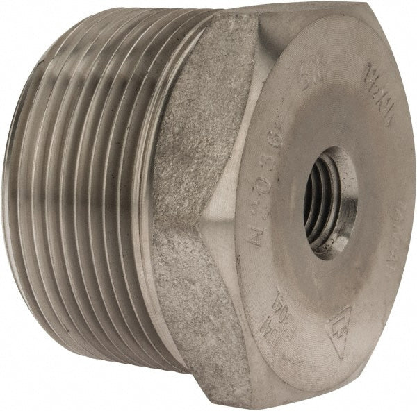 Merit Brass 3414D-2404 Pipe Bushing 1-1/2 x 1/4", 304 & 304L Stainless Steel