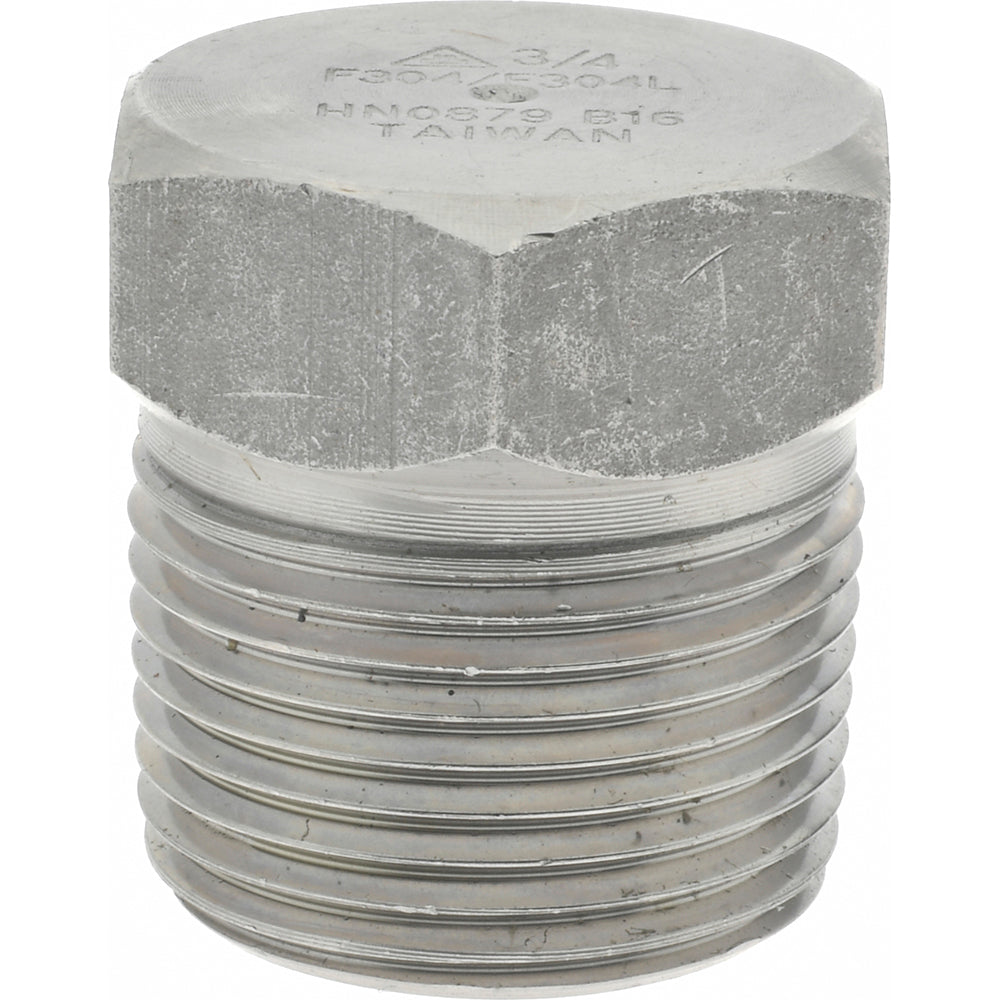 Merit Brass 3417HD-12 Pipe Hex Plug 3/4", 304 & 304L Stainless Steel