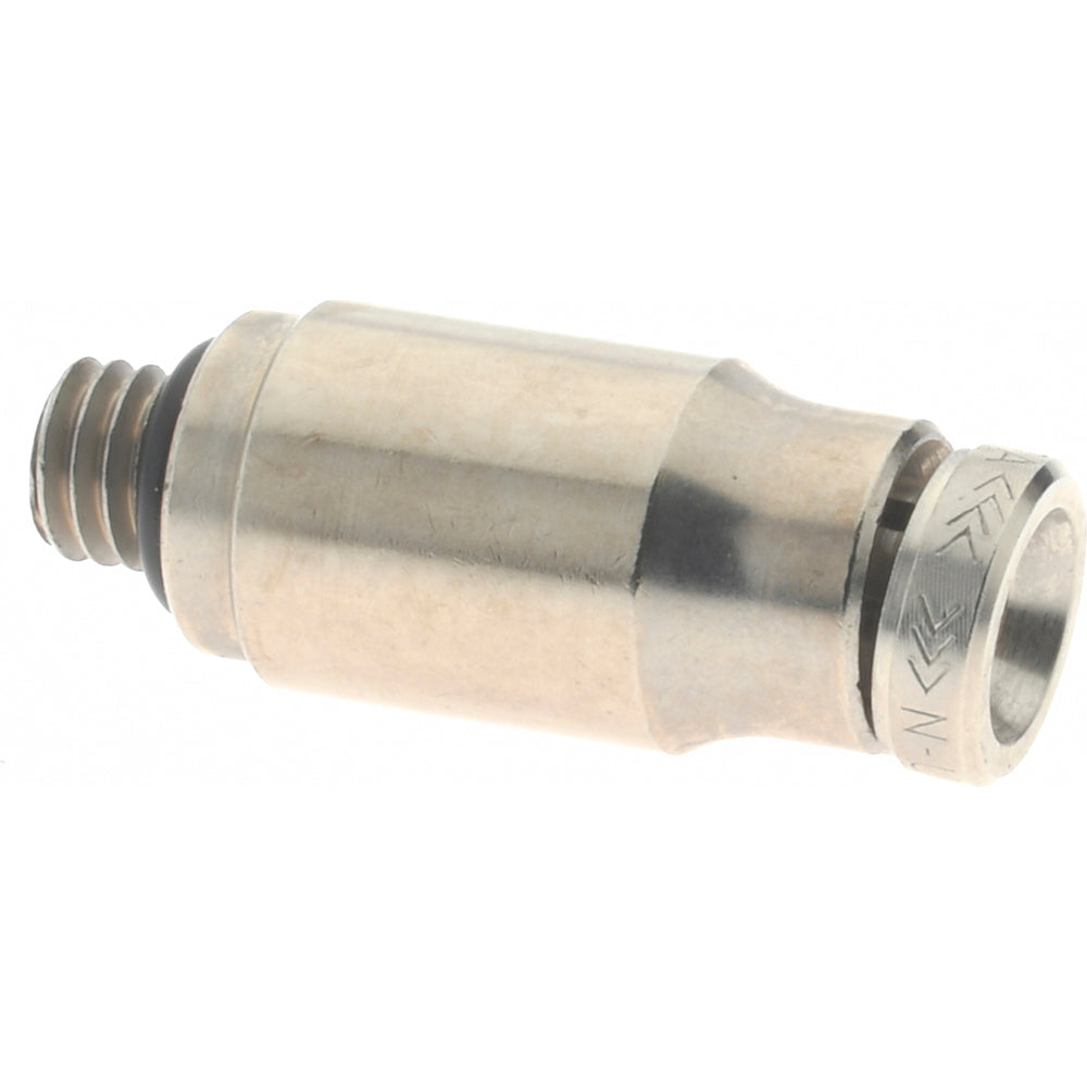 Norgren 124250210 Push-To-Connect Tube to Male & Tube to Male UNF Tube Fitting Pneufit Male Adapter, #10-32 Thread